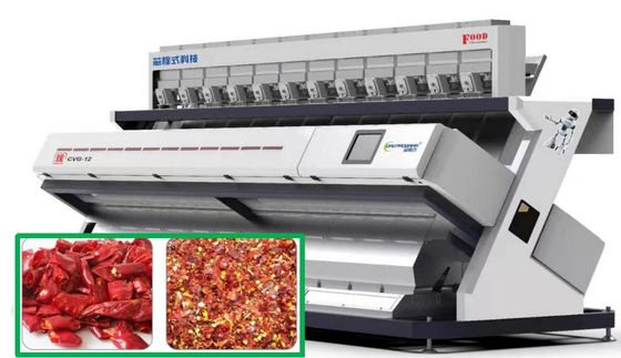 qualité  8.3Kw Chili Color Sorter Machine High Output Precise Removal 220V usine