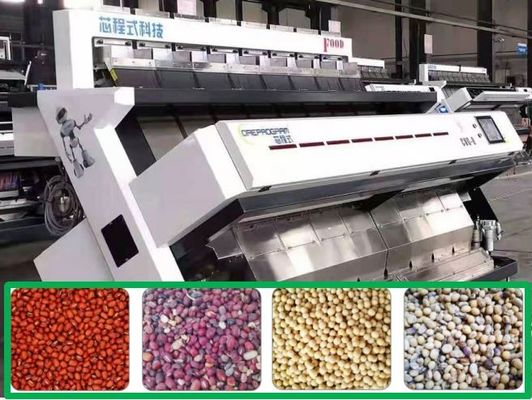 qualité  8 Chutes Red Beans / Soybean Color Sorter Accurate Recognition 6.0Kw usine
