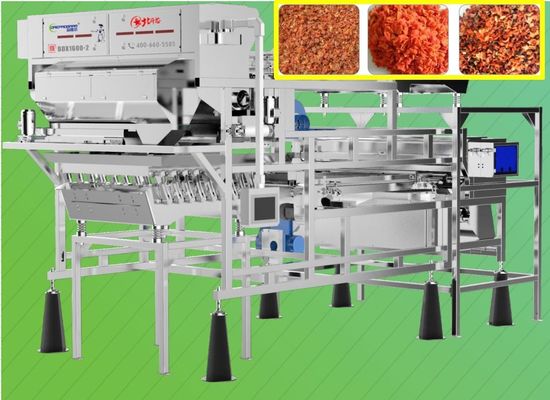 Déshydraté carotte trieuse la détection de défaut automatique 2,0 t/h 2 couches